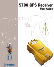 5700 GPS Receiver User Guide - GeoPlane Services