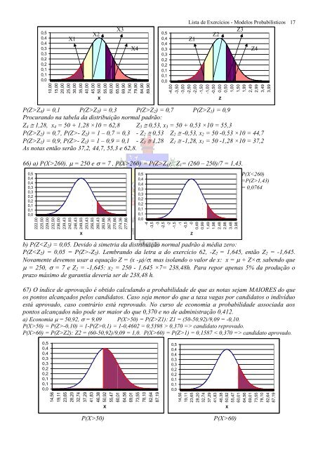 Gabarito da Lista de Probabilidade