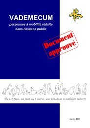 VADEMECUM BELGE accessibilite ESPACE PUBLIC de la ... - cfpsaa