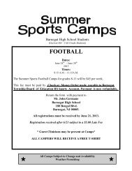 BHS Summer Football Camp Current Grades 8-11 - Barnegat ...