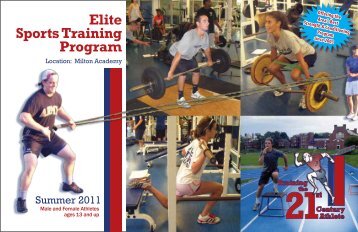Elite Sports Training Program - Milton Academy