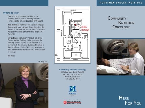 033085 brochure - Huntsman Cancer Institute - University of Utah