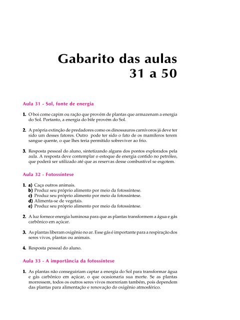 Gabaritos das perguntas e exercÃ­cios - Passei.com.br