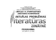 Programma - LiepÄjas UniversitÄte