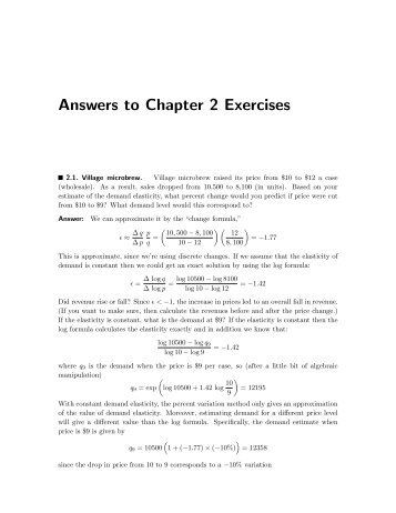 Answers to Chapter 2 Exercises - Luiscabral.net