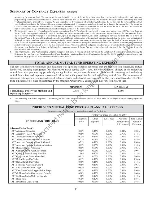 Strategic Partners Plus 3 - Prudential Annuities