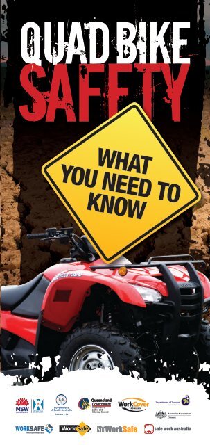 Quad bike safety - What you need to know (brochure)