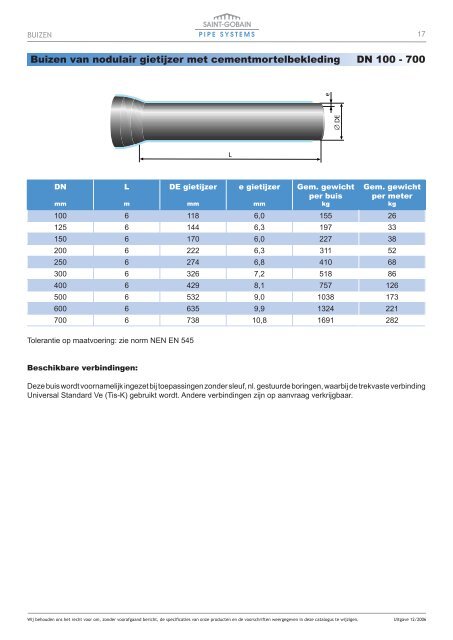 Leidingen voor drinkwatertoepassingen NDL.indd - Saint Gobain ...