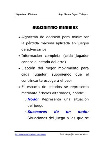 ALGORITMO MINIMAX