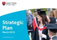 Strategic Plan - Leeds Trinity University