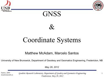 GNSS & Coordinate Systems