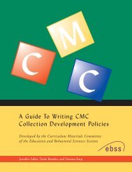 A Guide for Writing CMC Collection Development Policies