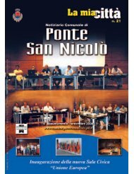 Notiziario comunale N. 3/2006 - Comune di Ponte San NicolÃ²