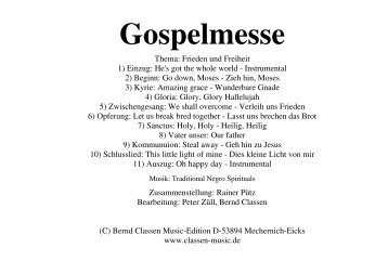 KM 08 GOSPELMESSE Pdf-Partitur