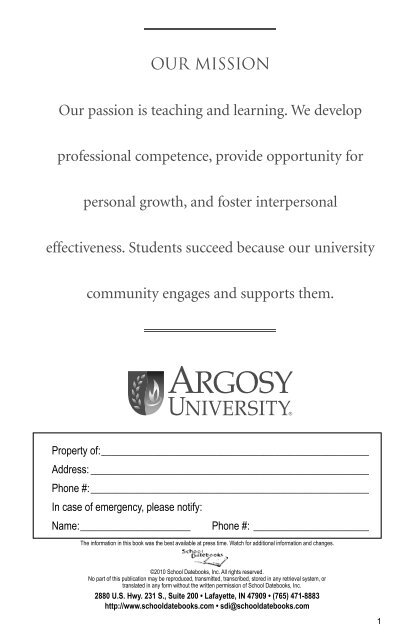 Student Handbook - Argosy University