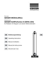 GEIGER-MODULARline GEIGER-SoftPerfection-S (GR45..E04)