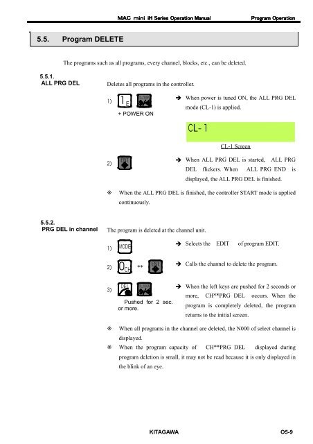 User's Manual - Kitagawa Europe