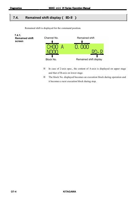 User's Manual - Kitagawa Europe