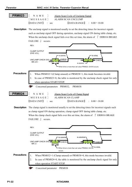 User's Manual - Kitagawa Europe