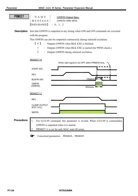 User's Manual - Kitagawa Europe