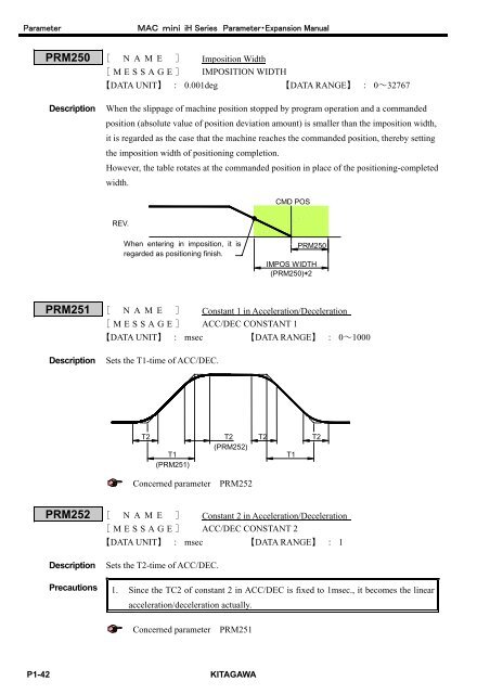 User's Manual - Kitagawa Europe