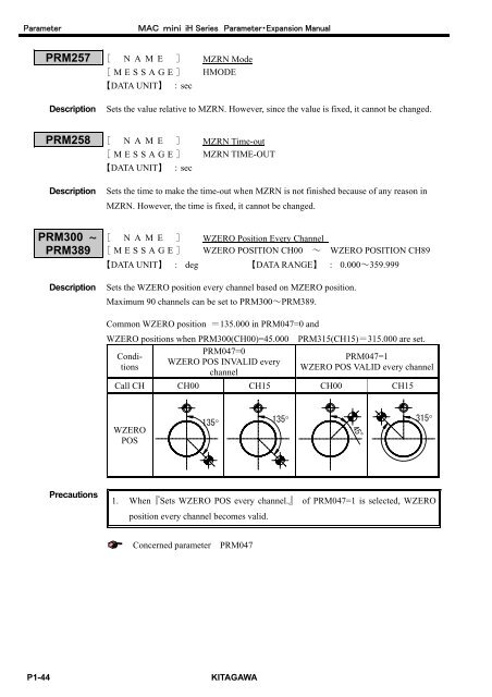 User's Manual - Kitagawa Europe