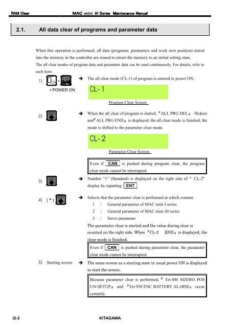 User's Manual - Kitagawa Europe