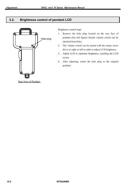 User's Manual - Kitagawa Europe