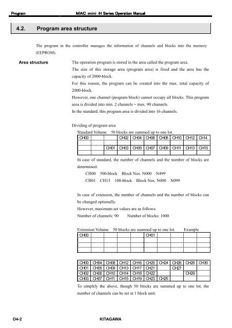 User's Manual - Kitagawa Europe