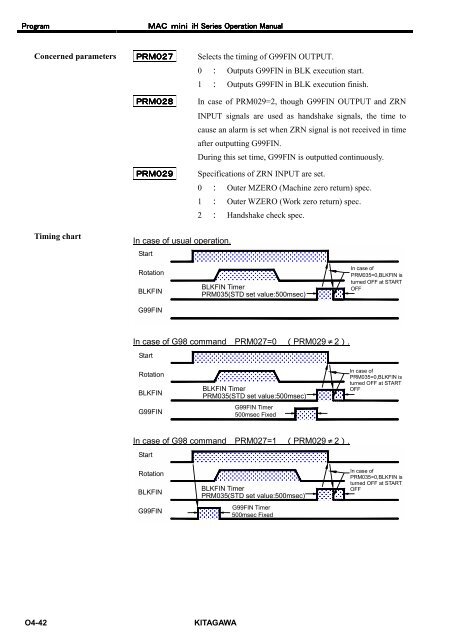 User's Manual - Kitagawa Europe