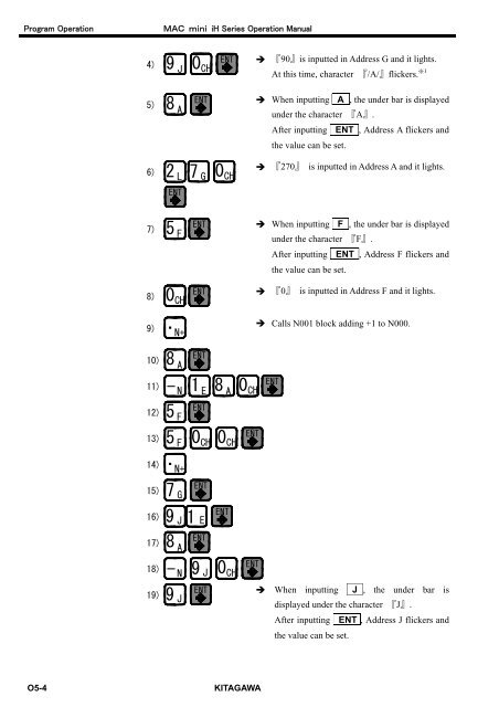 User's Manual - Kitagawa Europe