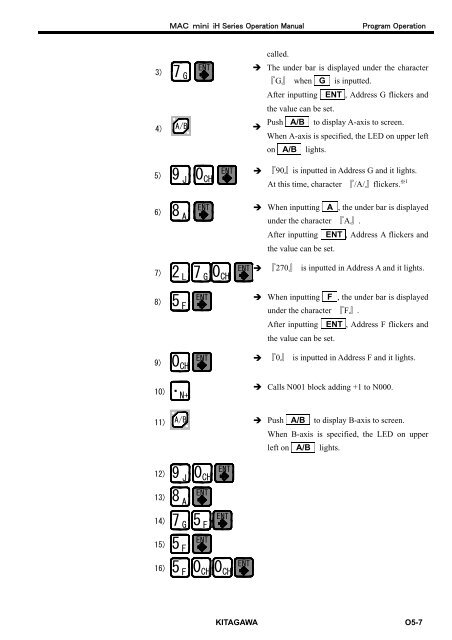 User's Manual - Kitagawa Europe