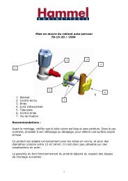 instructions montage robinet autoperceur - Robinetterie Hammel