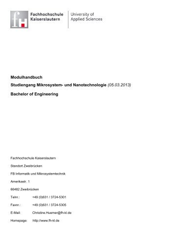 Modulhandbuch Studiengang Mikrosystem - Fhinfo ...