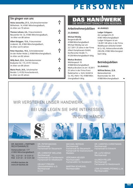 Kreiha-Umschlag 08.11 - Kreishandwerkerschaft Mönchengladbach