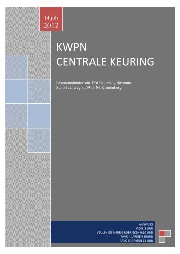 KWPN CENTRALE KEURING