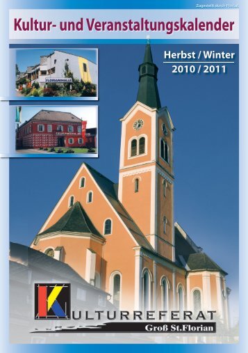 Kultur- und Veranstaltungskalender - Marktgemeinde GroÃƒÂŸ St. Florian