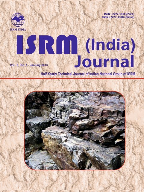 The 3rd issue of the journal, Vol.2, N. 1, January-June 2013 ... - ISRM
