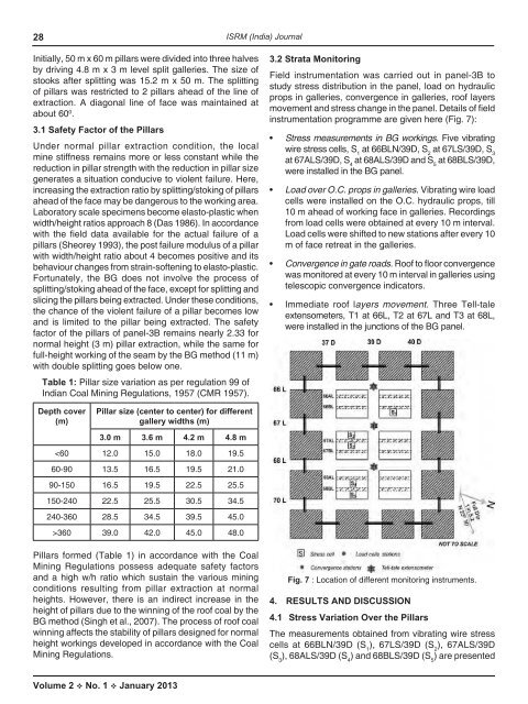 The 3rd issue of the journal, Vol.2, N. 1, January-June 2013 ... - ISRM