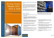 Drying Ovens Models DO1, DO2 & DO4 - Essa