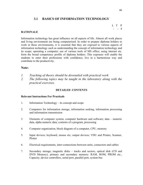3 1 Basics Of Information Technology Note 1 Hsbte