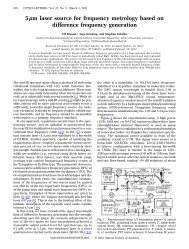 5μm laser source for frequency metrology based on difference ...