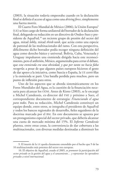 agua, un derecho y no una mercancÃ­a - ISF - IngenierÃ­a Sin Fronteras