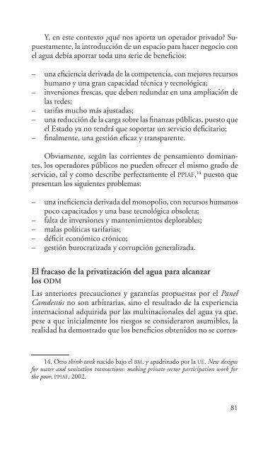 agua, un derecho y no una mercancÃ­a - ISF - IngenierÃ­a Sin Fronteras