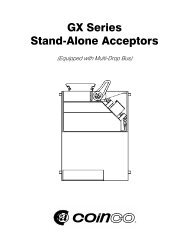 GX Series Acceptors Installation and ... - (Coinco) Europe