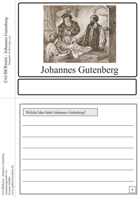 Johannes Gutenberg - Zaubereinmaleins