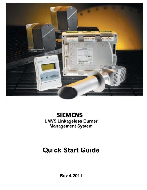 Siemens LMV5 Quick Start Guide - Cici Boiler Rooms, Inc.