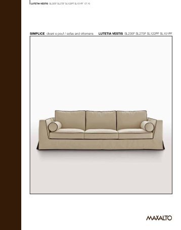 SIMPLICE divani e pouf / sofas and ottomans LUTETIA ... - Dammacco