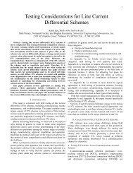 Testing Considerations for Line Current Differential Schemes