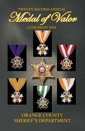 Medal of Valor Medal of Valor - OC Public Libraries - Orange County